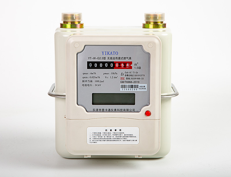 YT-W-G1.6，G2.5,G4 Steel Wireless remote diaphragm gas meter